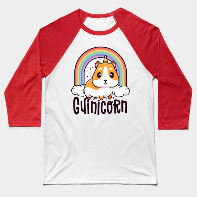 Guinicorn Funny Guinea Pig Shirts For Kids Boy Girl Unicorn Baseball T-Shirt by 14thFloorApparel